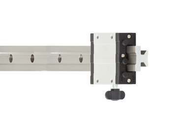 drylin® T linear guide, complete system, carriage with clamp and manual clearance adjustment