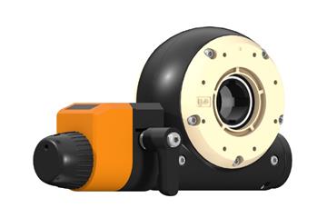 drygear® Apiro gearbox with manual clamp and position indicator