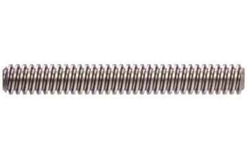drylin® trapezoidal lead screw, left-hand thread, two start, C15 1.0401 steel